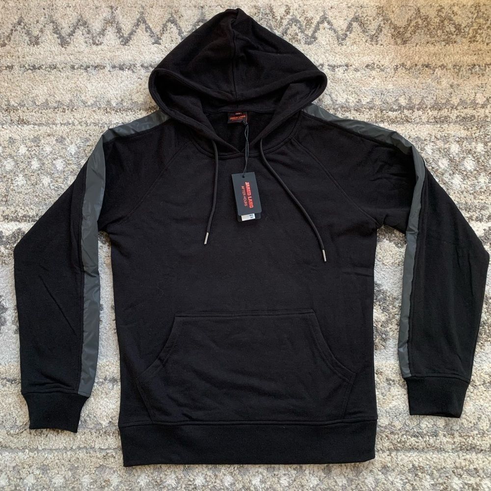 Jared Lang After Hour Black Reflective Hoodie Medium